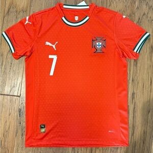 PUMA Men's Red Ronaldo Portugal Home Soccer Jersey - New with tags